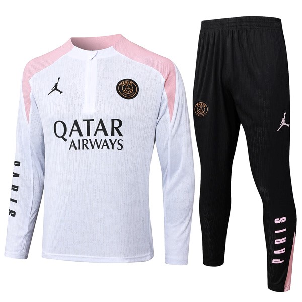 Sweatshirts PSG 2024-25 Weiß Pink